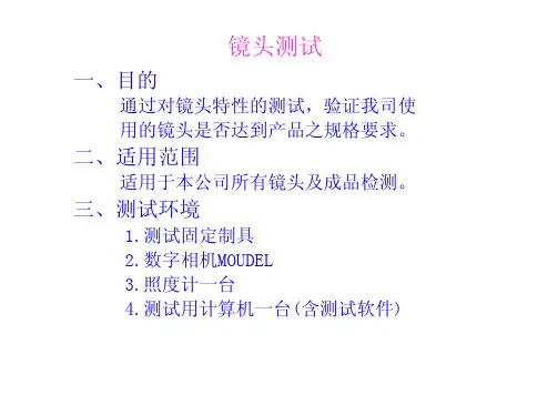 镜头测试