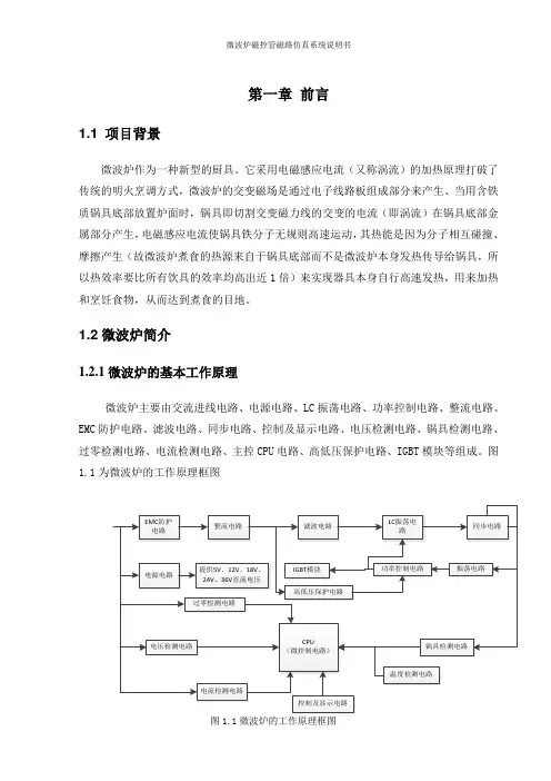 微波炉磁控管磁路仿真系统说明书教材