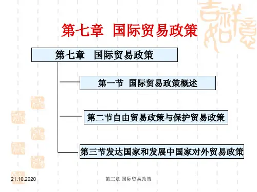 第6章  国际贸易政策精品PPT课件