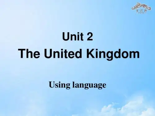 高中英语 Unit 2 The United Kingdom(第5课时)Using language课件 新人教版必修