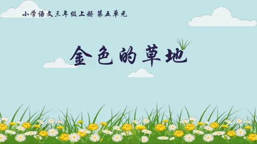 金色的草地  PPT课件