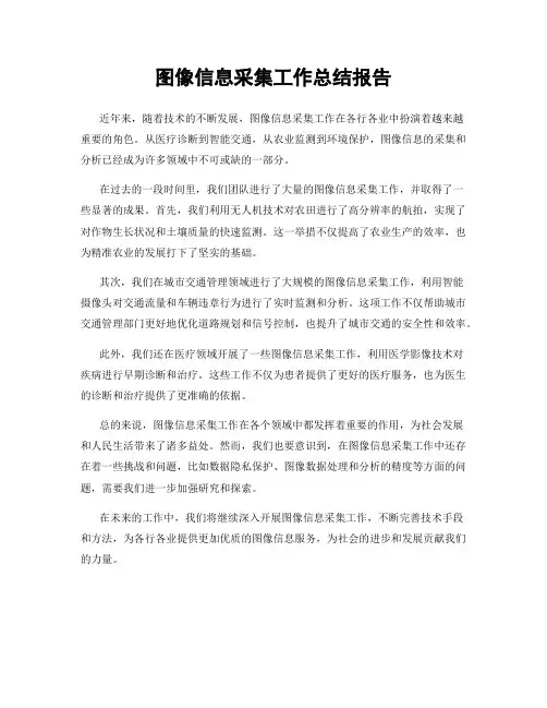 图像信息采集工作总结报告