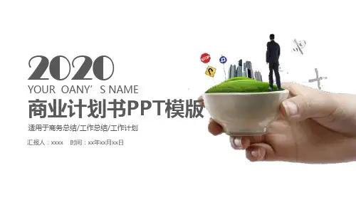 商业创业计划书营销策划书PPT模板 (2)