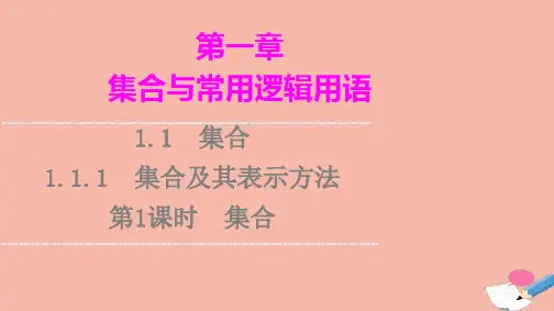 新教材高中数学第1章集合与常用逻辑用语1.1集合1.1.1第1课时集合课件新人教B版必修第一册ppt