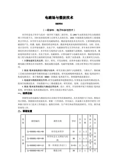 电磁场与微波