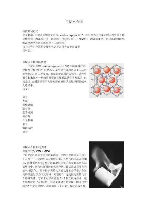甲烷水合物