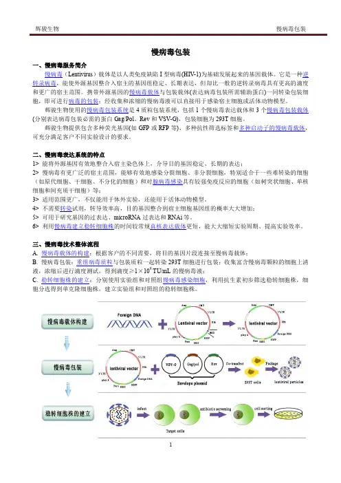 慢病毒包装
