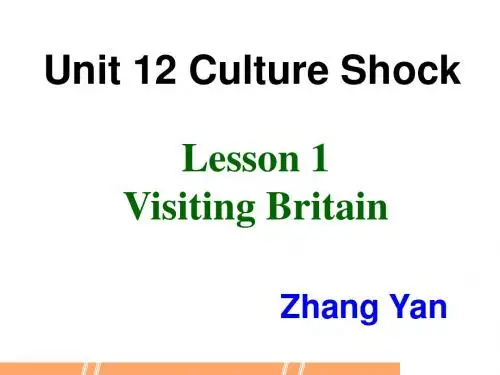 高中英语复习北师大版必修四《Unit 12 Culture Shock》 reading 课件 (共55张PPT)