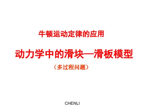 滑块木板模型PPT课件