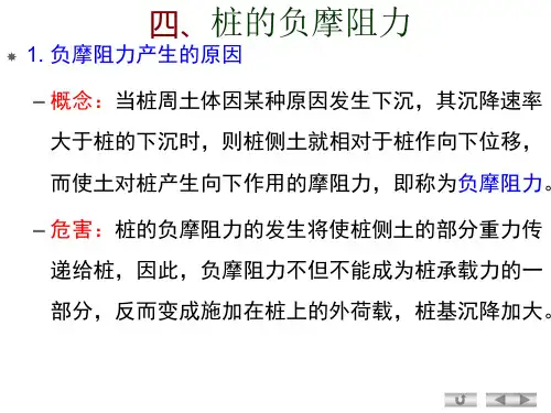 四、关于桩的负摩阻