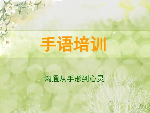 手语教学(课堂PPT)