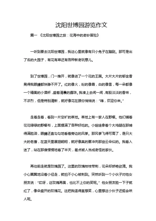 沈阳世博园游览作文