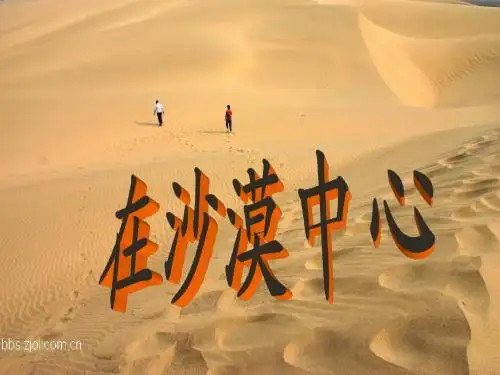 22《在沙漠中心》ppt课件