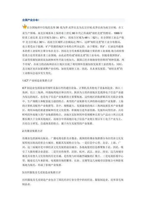 全国产业分布