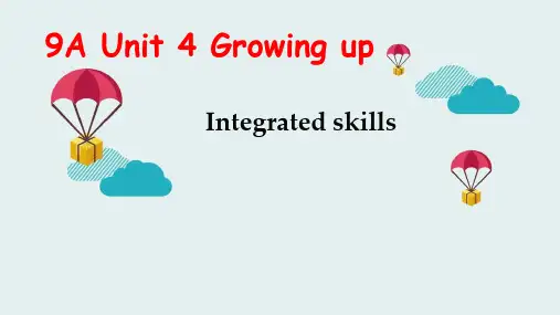牛津译林版9A Unit4 Integrated skills课件