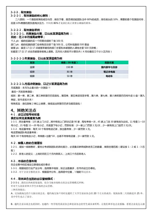 132、阿里巴巴销售人员薪酬制度