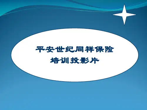 平安保险公司专题培训
