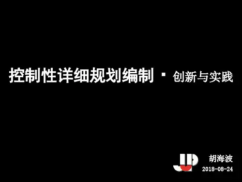 控制性详细规划编制创新与实践