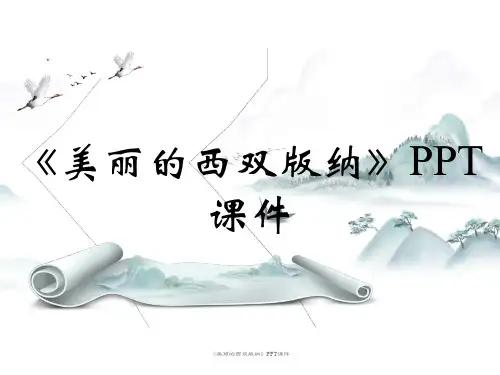 《美丽的西双版纳》PPT课件