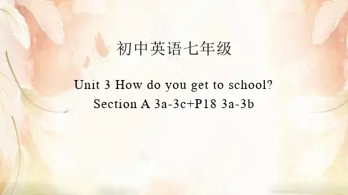 Unit3SectionA3a-3c+P183a-3b-山东省济南市人教新目标七年级英语下册课件(共14张PPT)