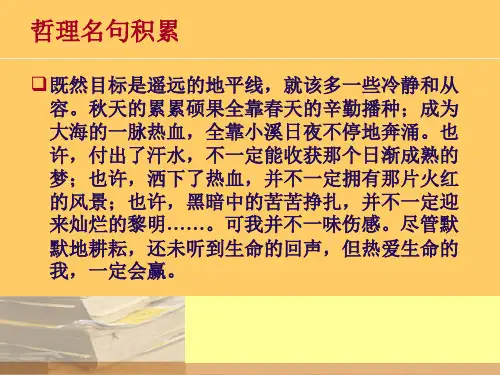 整句与散句的变换(课件)