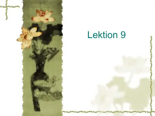 Lektion 9