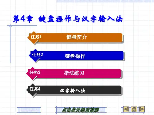 第2章  键盘操作与汉字输入法