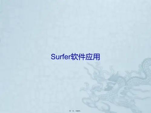 Surfer软件应用