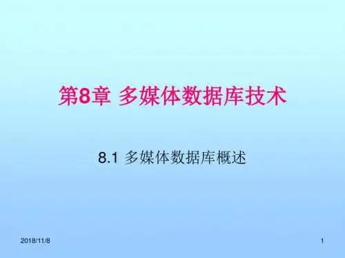 多媒体数据库技术