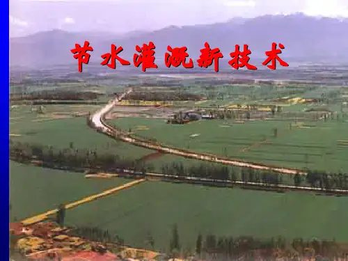 节水灌溉新技术PPT课件
