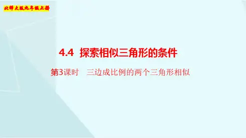 4.4第3课时  三边成比例的两个三角形相似(数学北师大版九年级上册)