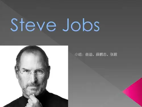 乔布斯英语介绍PPT课件