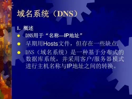 DNS服务器的配置