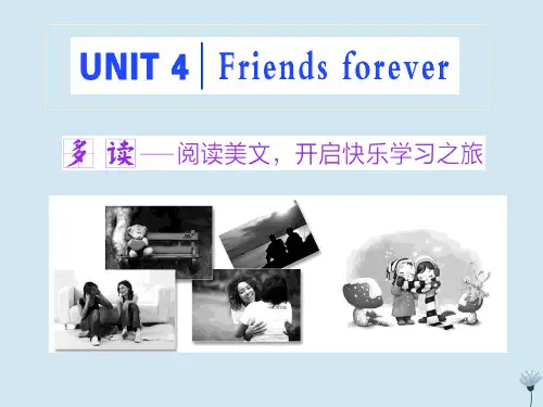 2021_2022学年新教材高中英语Unit4FriendsforeverSectionⅠ课件外研版