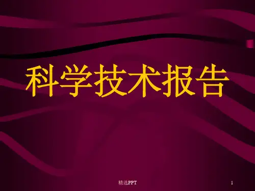 《专题报告的写作》PPT课件