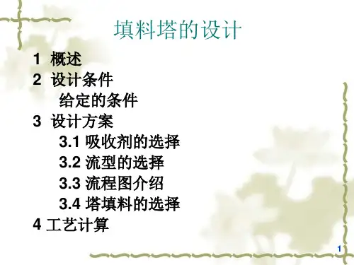 填料塔设计