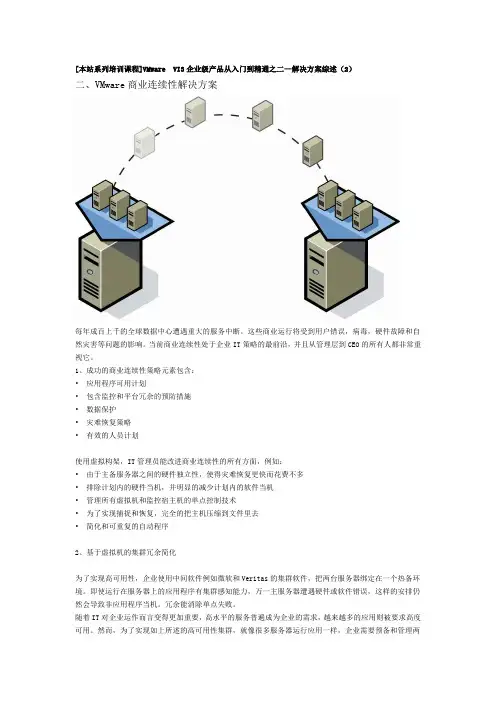VMware VI3企业级产品从入门到精通之二—解决方案综述(2)