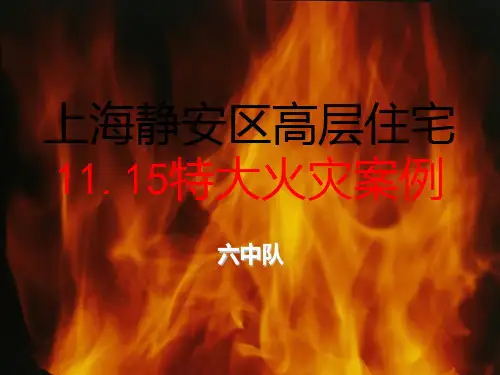 典型火灾案例分析PPT课件