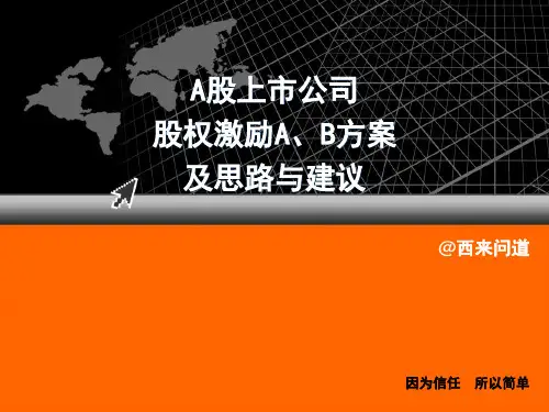 股权激励A、B方案