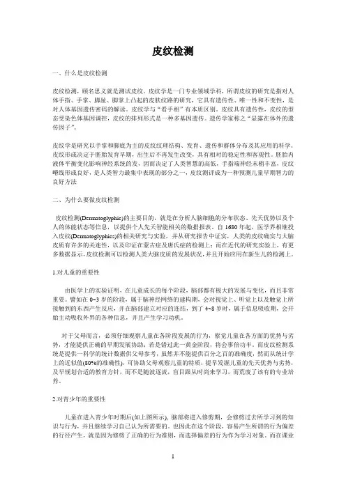 皮纹检测