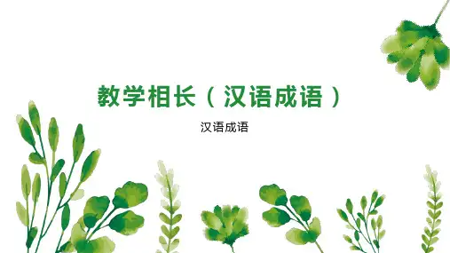 教学相长(汉语成语)