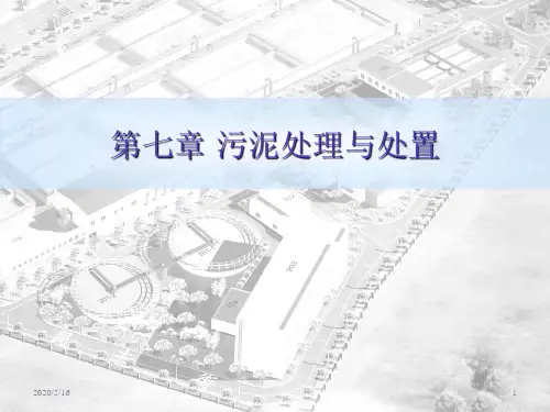 污泥处理与处置PPT课件