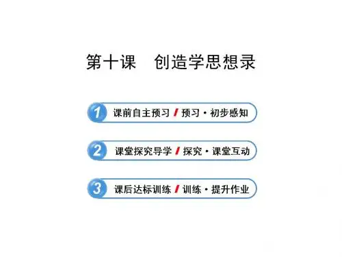 苏教版九年级上册课件10 创造学思想录(苏教版 九上)