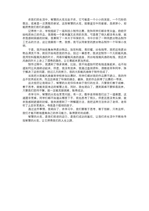智慧的火花