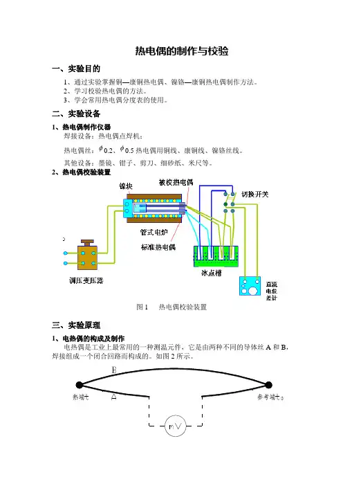 热电偶的制作与校验