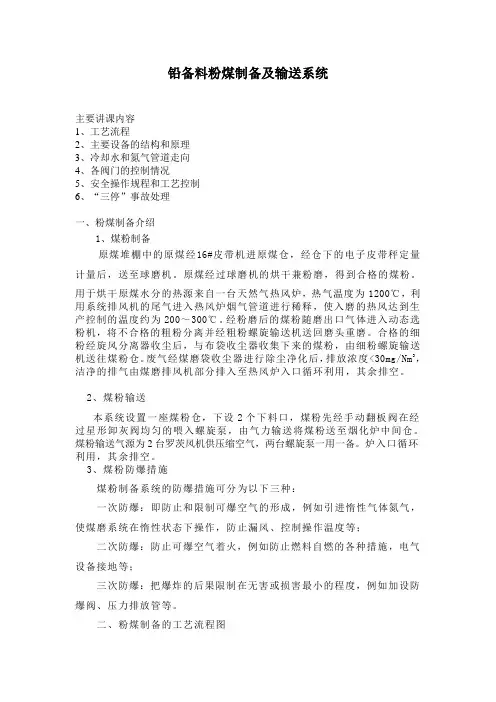粉煤制备讲课内容