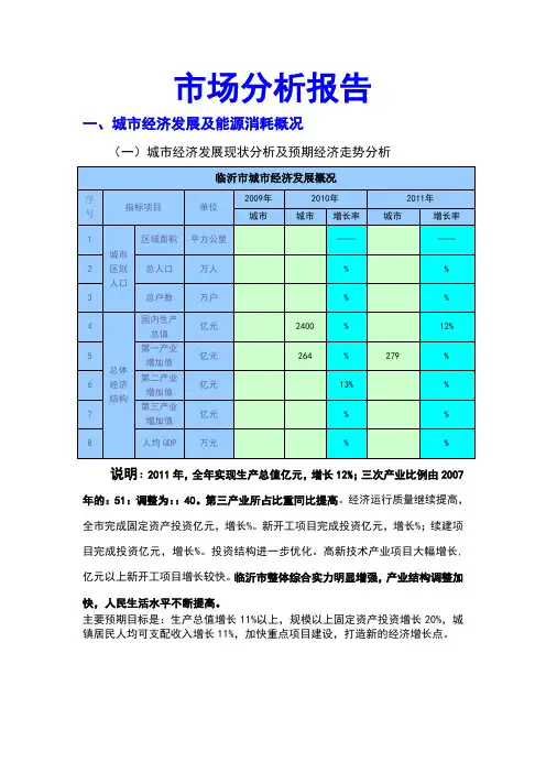 市场分析报告