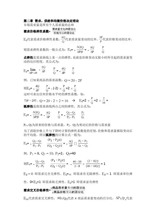 微观经济学计算题