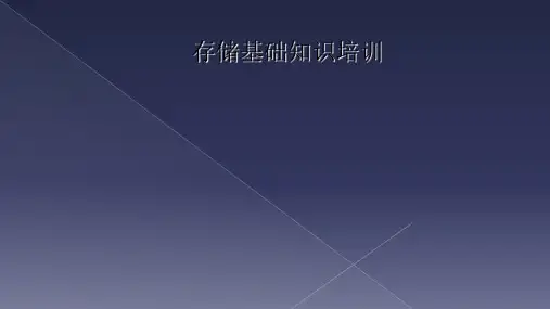 存储基础知识培训