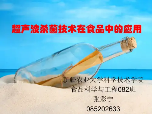 《超声波杀菌技术在食品中的应用》